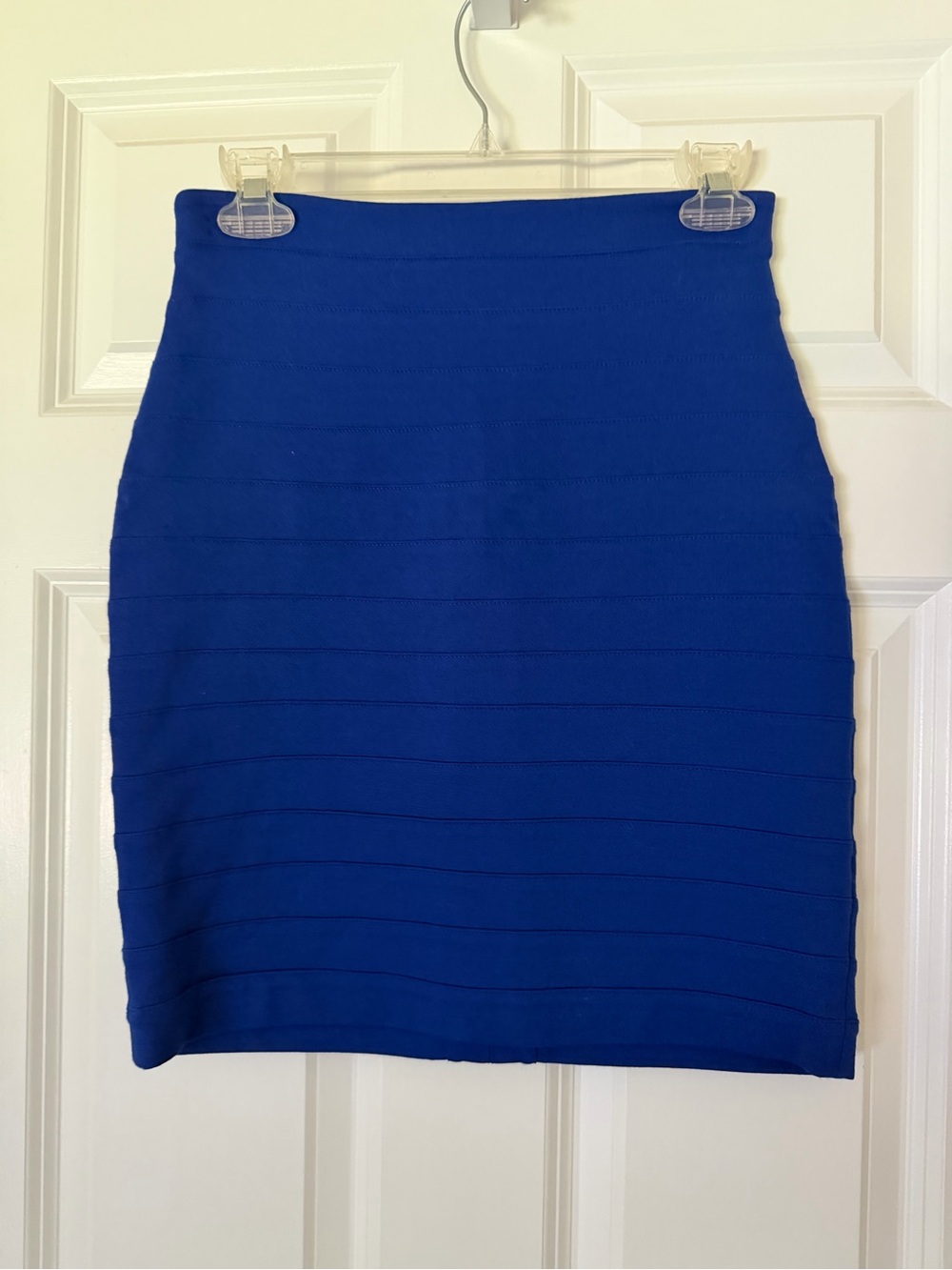 Express Royal Blue Bandage Pencil Skirt